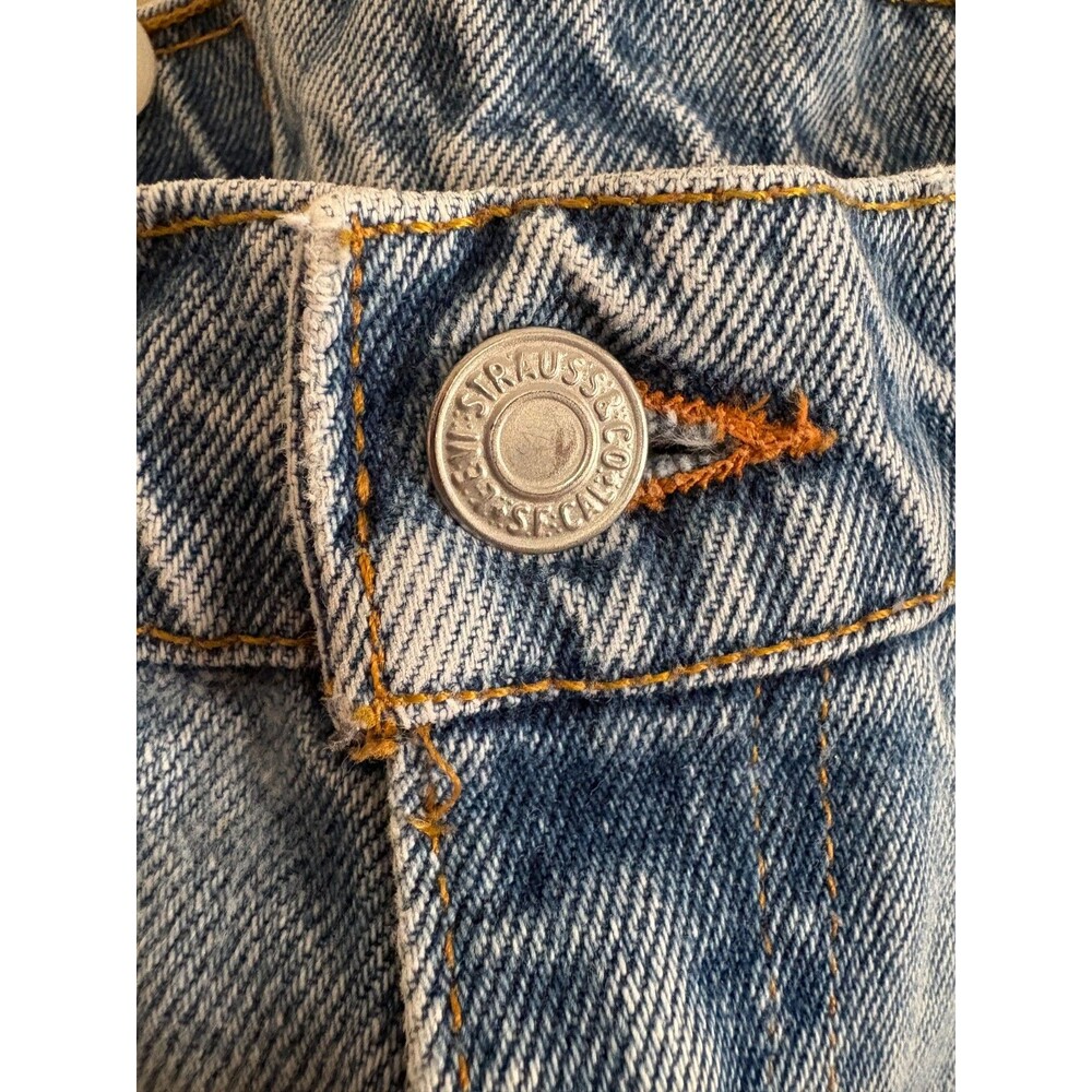 Rare vtg Levi's 550 Jeans Women's 10 USA Made Light Wash Tapered leg Relaxed 90s - Picture 3 of 16